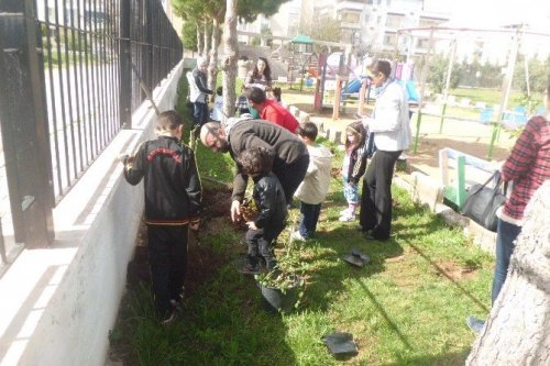 Didim Anaokulu öğrencilerin fidanları ile büyüyecek