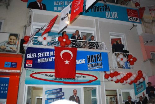 Karayalçın, Mudanya’da CHP Seçim Bürosunu Açtı